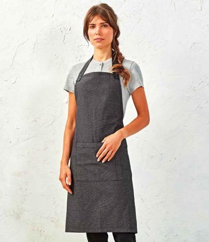 Premier Annex Oxford Bib Apron - BLK - ONE